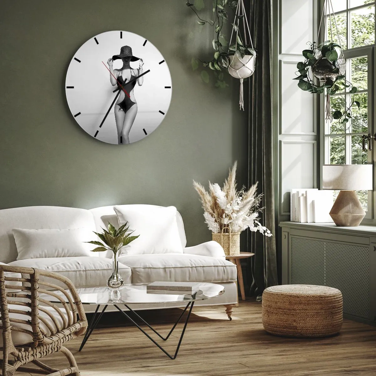 Nástěnné hodiny - Jmenuji se: Elegance - 40x40 cm