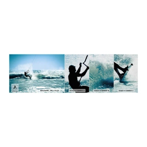 Vzor Fototapety Premium Canvas - Nechte se unést - Sport, kitesurfing, Moře - 100x30 cm