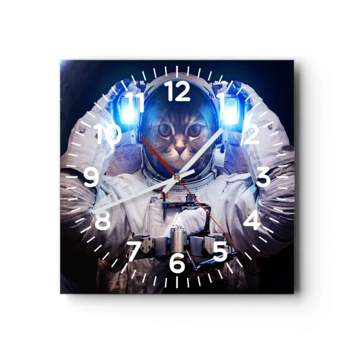 Nástěnné hodiny - Houston, máte problém - 40x40 cm