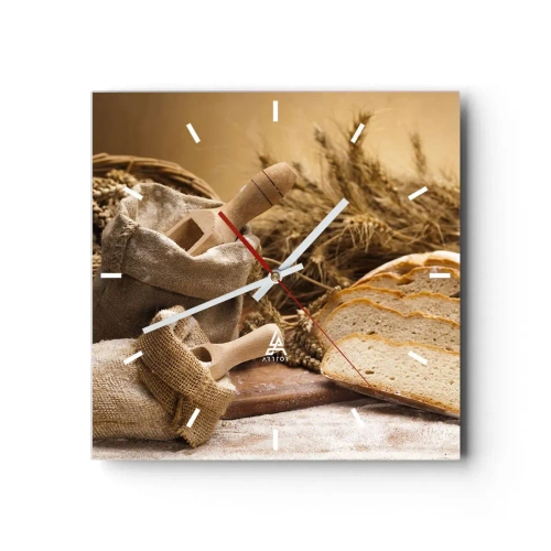 Nástěnné hodiny - Jako utnout nožem - 40x40 cm