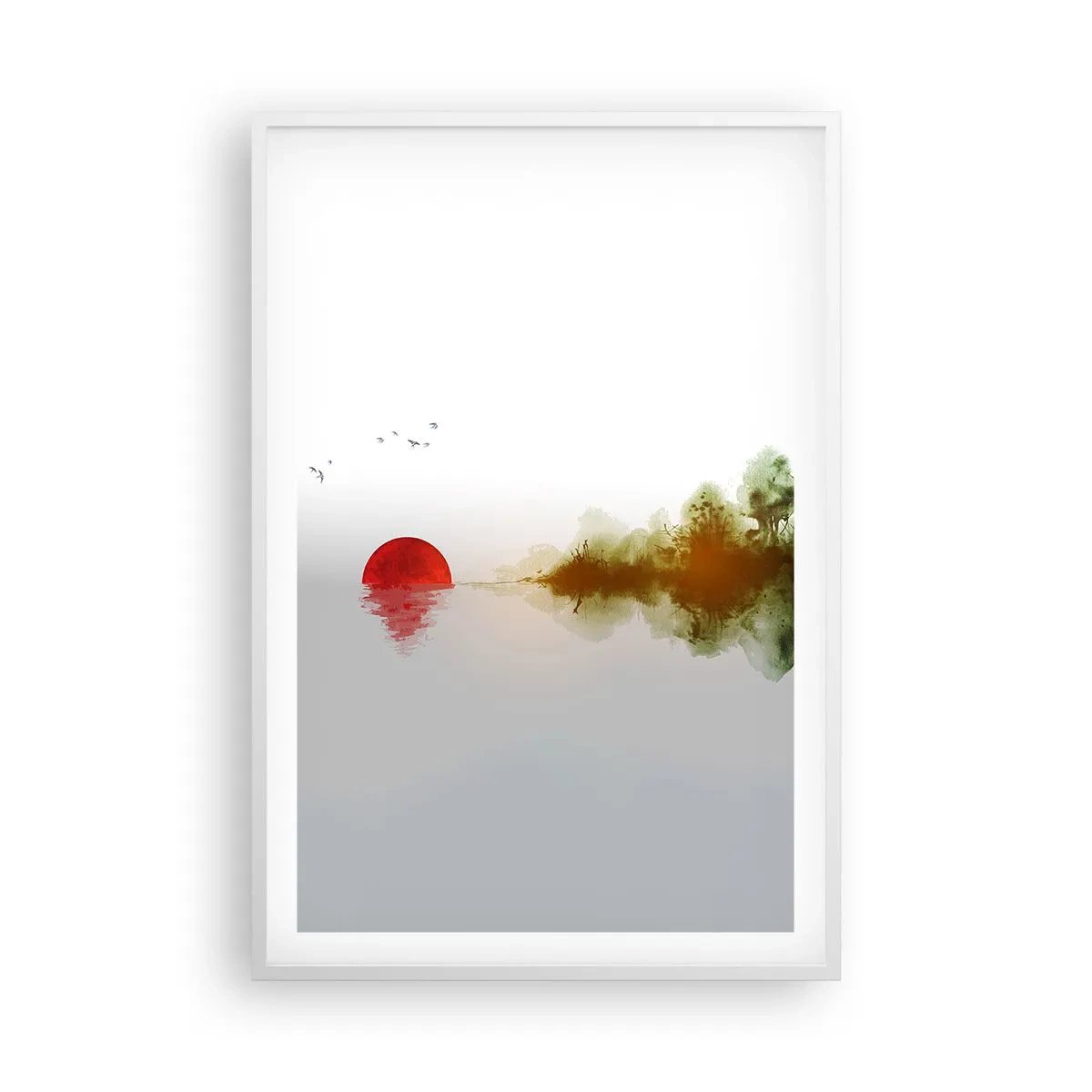 Plakát v bílém rámu - Příslib klidu - 61x91 cm