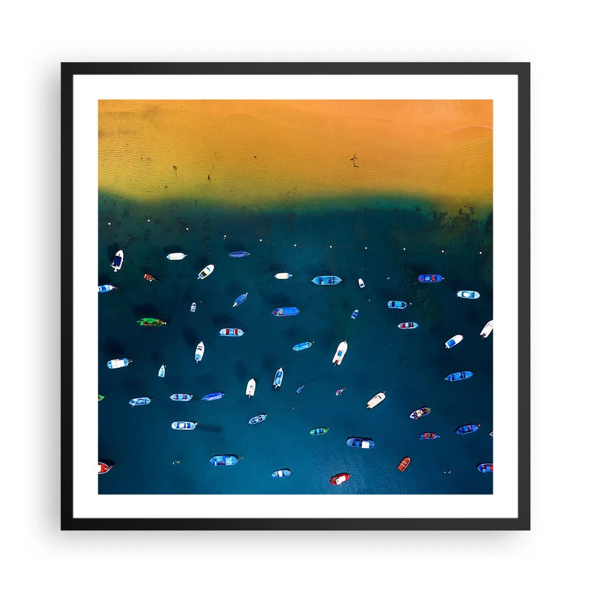 Plakát v černém rámu - Prázdninová hra - 60x60 cm