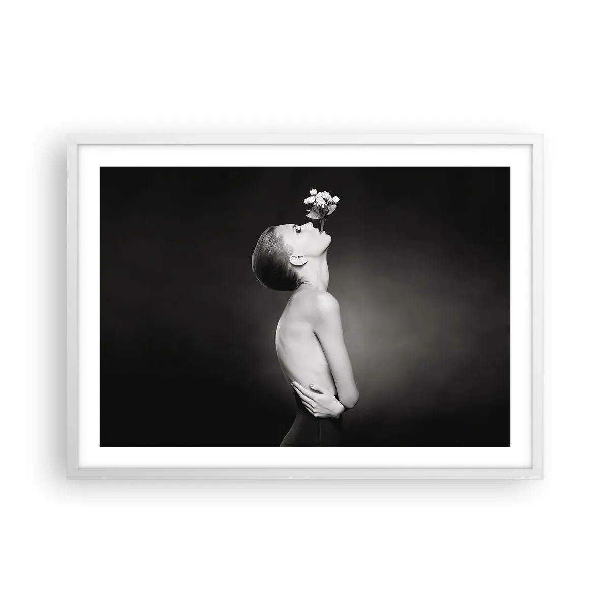 Plakát v bílém rámu - Excentrická elegance - 70x50 cm