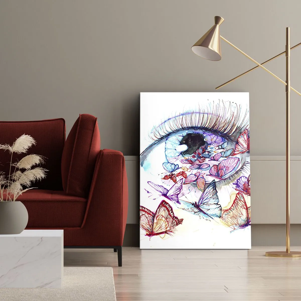 Obraz na plátně - Pohádkové kouzlo očí - 45x80 cm