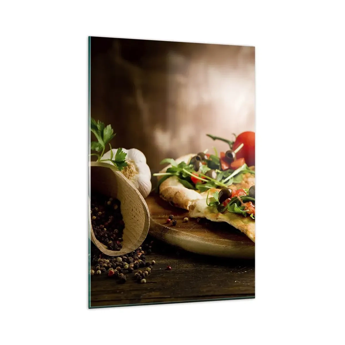 Obraz na skle - Přímo z pece a ze zahrady - 80x120 cm