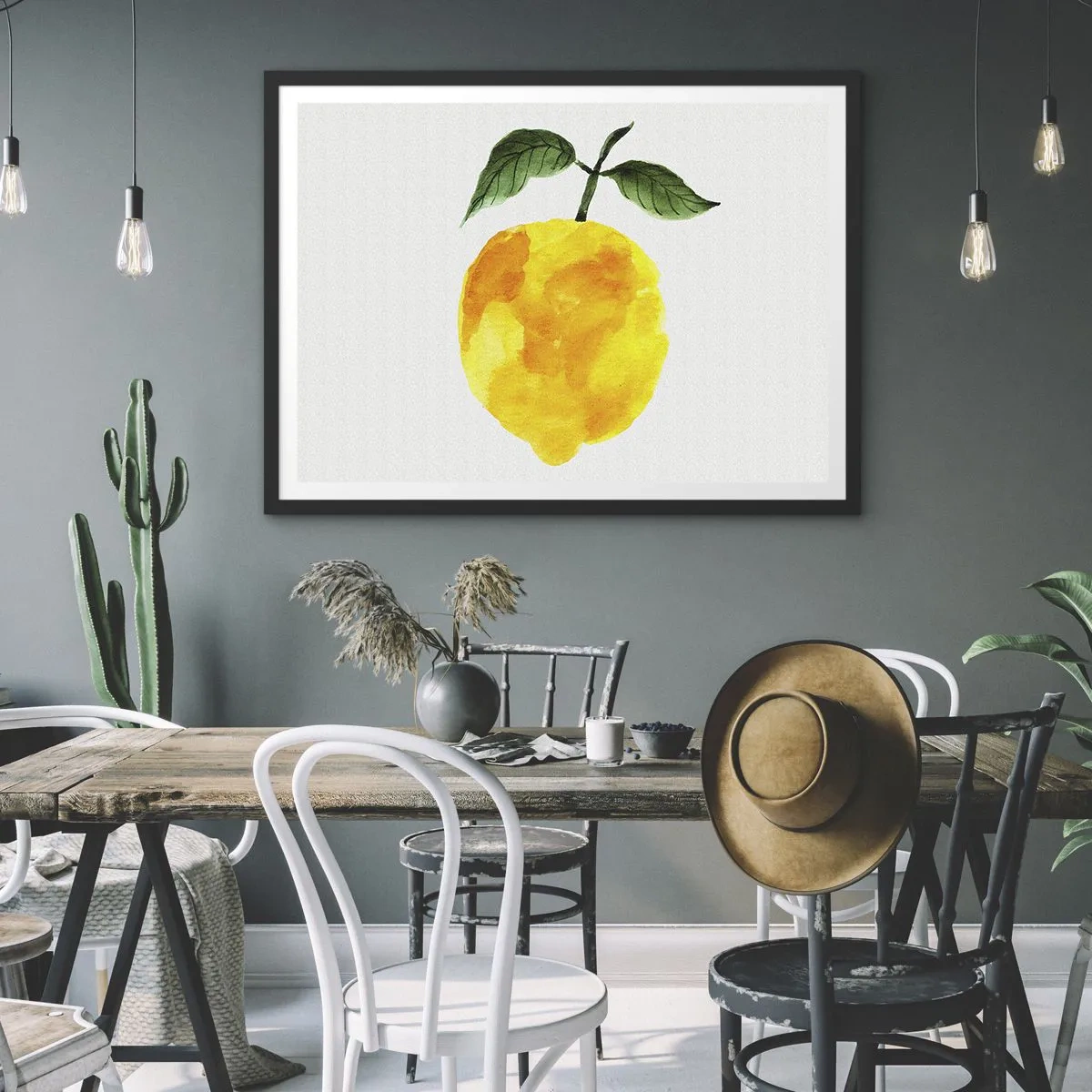 Plakát v černém rámu - Jak poznat chuť slunce - 70x50 cm