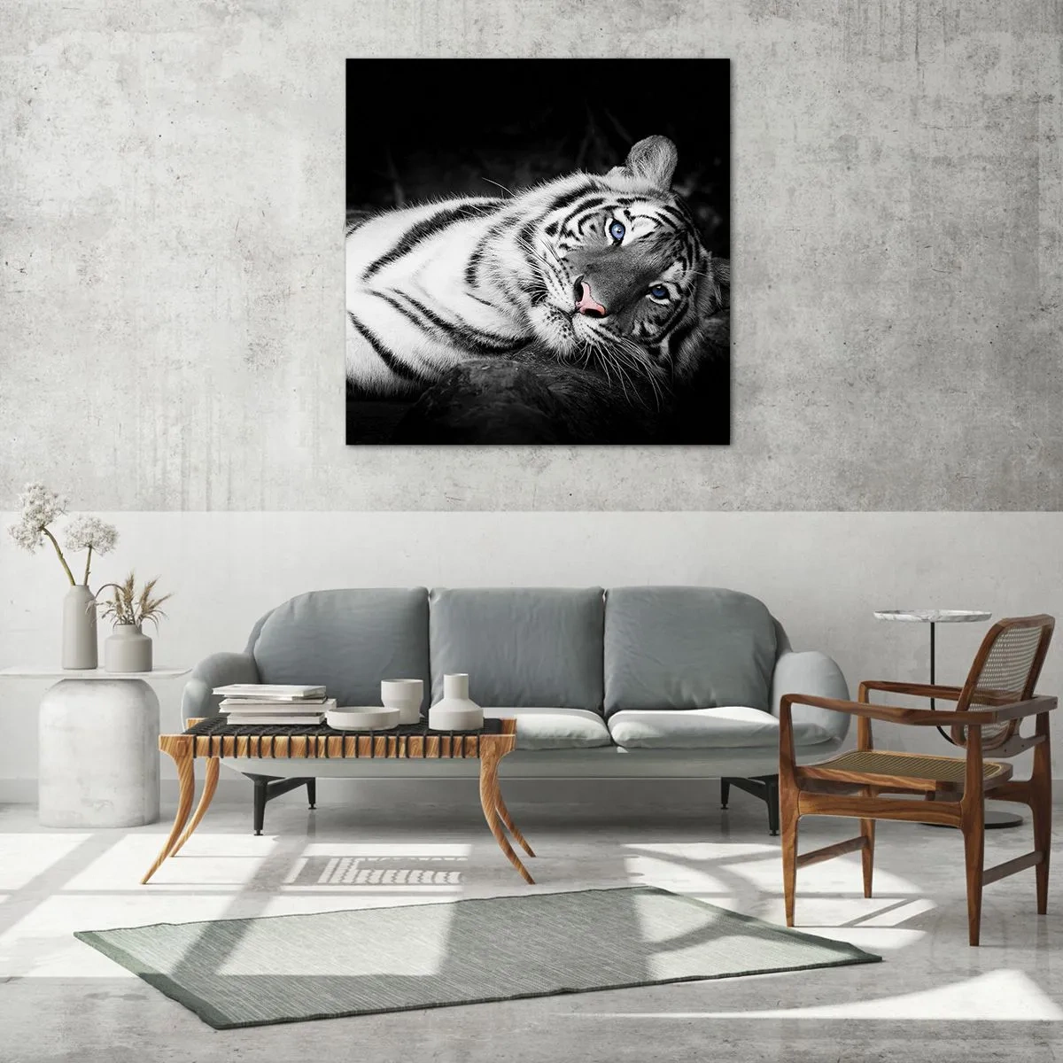 Obraz na skle - Divočina a klid - 30x30 cm