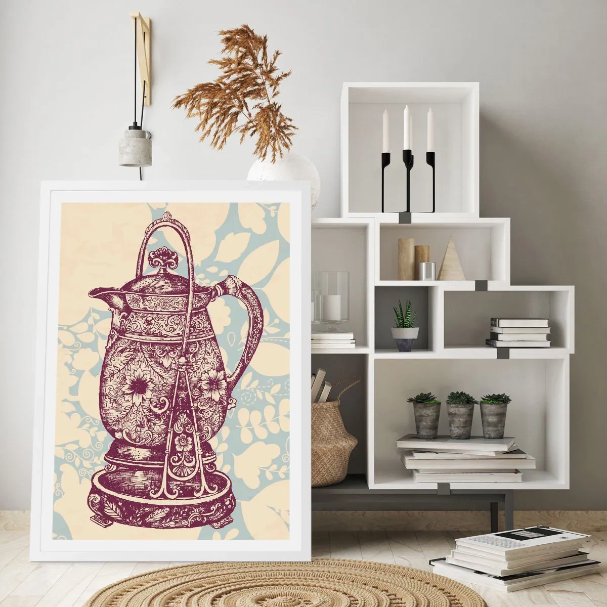 Plakát v bílém rámu - Krása všedního dne - 40x50 cm