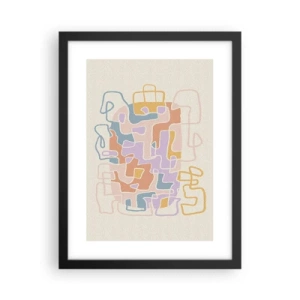 Plakát v černém rámu - Labyrint – veselé dobrodružství - 30x40 cm