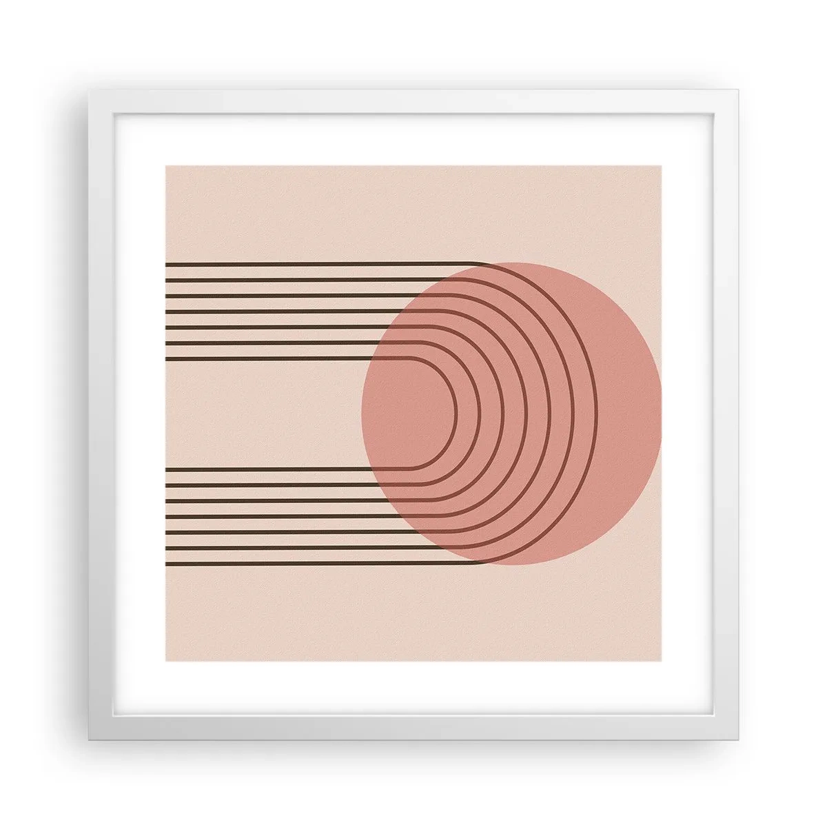 Plakát v bílém rámu - Neodolatelná přitažlivost - 40x40 cm