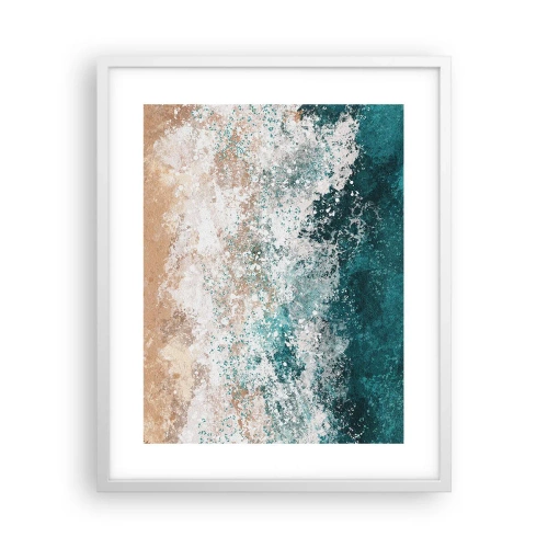 Plakát v bílém rámu - Mořské příběhy - 40x50 cm