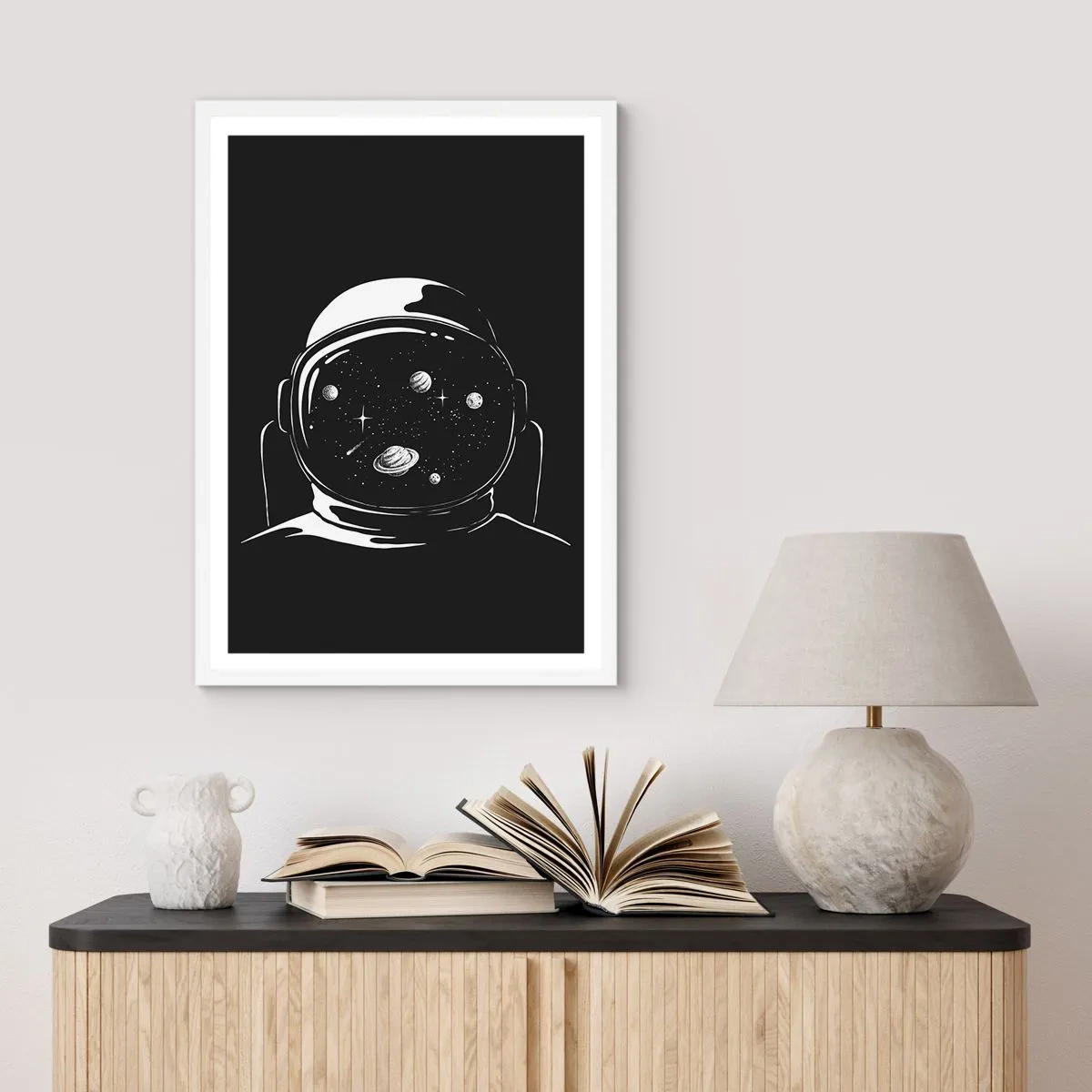 Plakát v bílém rámu - Skvělý výhled - 70x100 cm