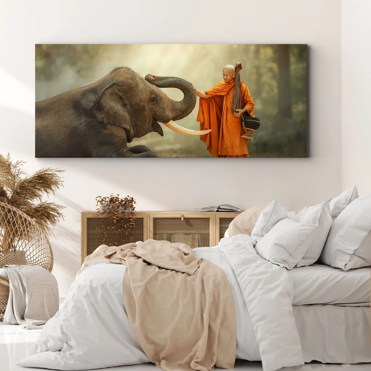 Obraz na plátně - Setkání na cestách - 100x40 cm