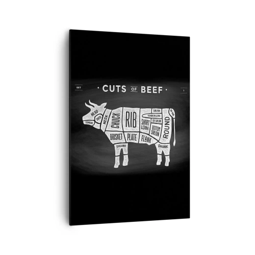 Obraz na plátně - Slabikář řezníka - 70x100 cm