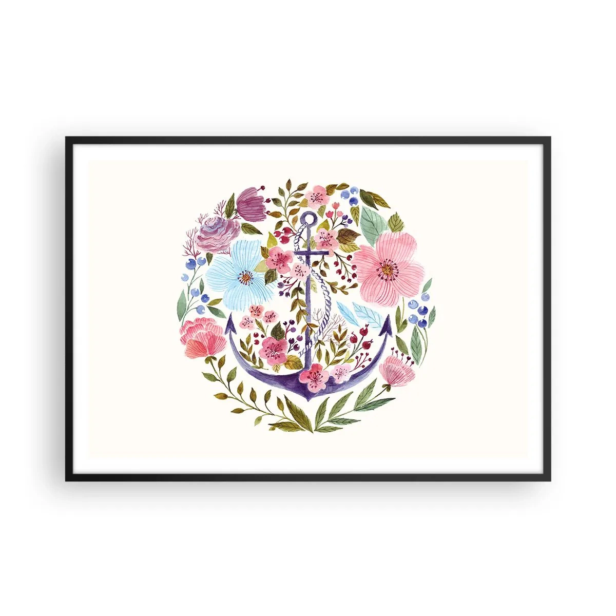 Plakát v černém rámu - Námořníkův hezký sen - 100x70 cm