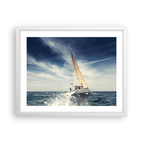 Plakát v bílém rámu - Nás nedohoní! - 50x40 cm