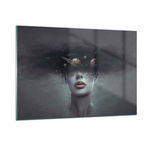 Obraz na skle - A planety… - 120x80 cm