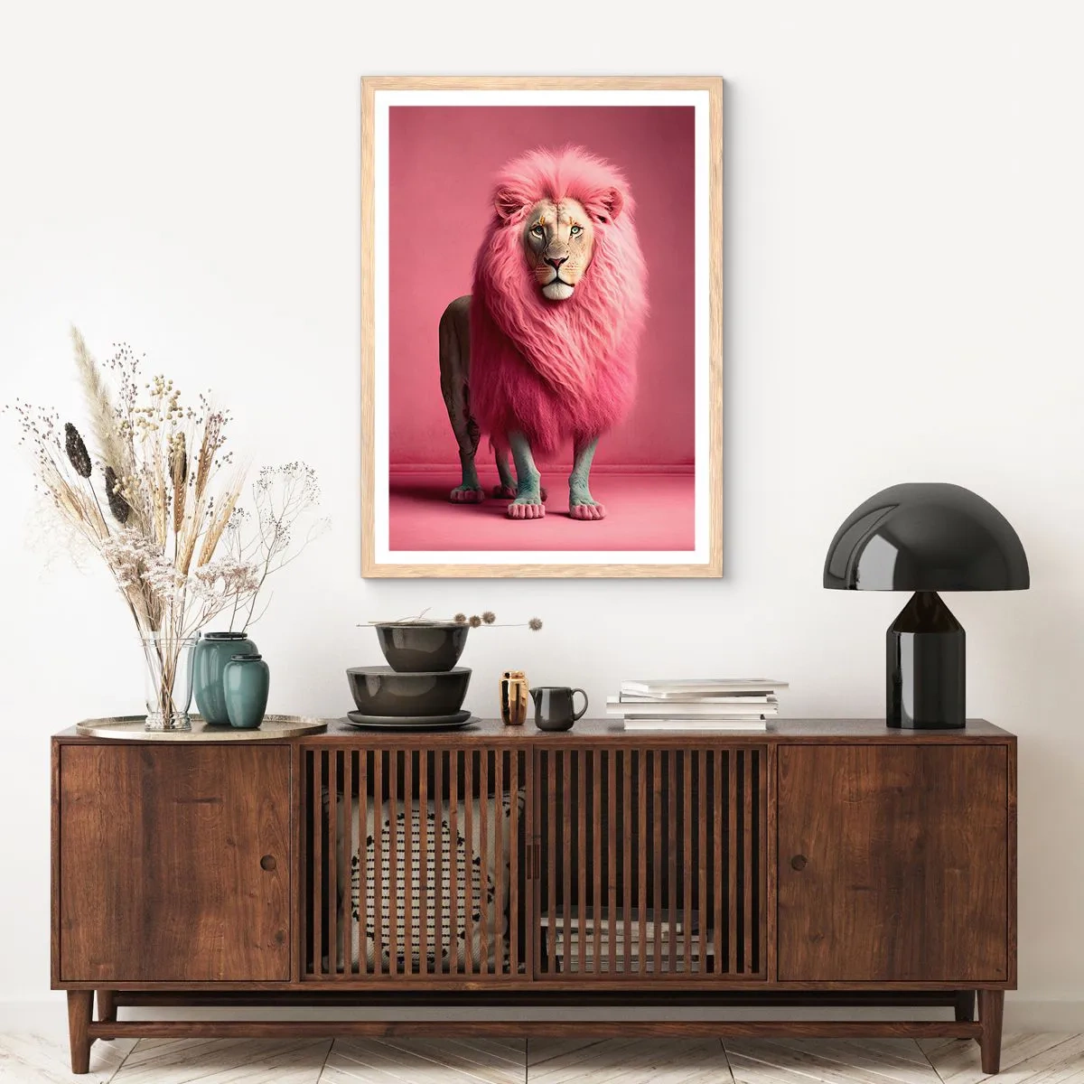 Plakát v rámu světlý dub - A už se nebojíš - 61x91 cm