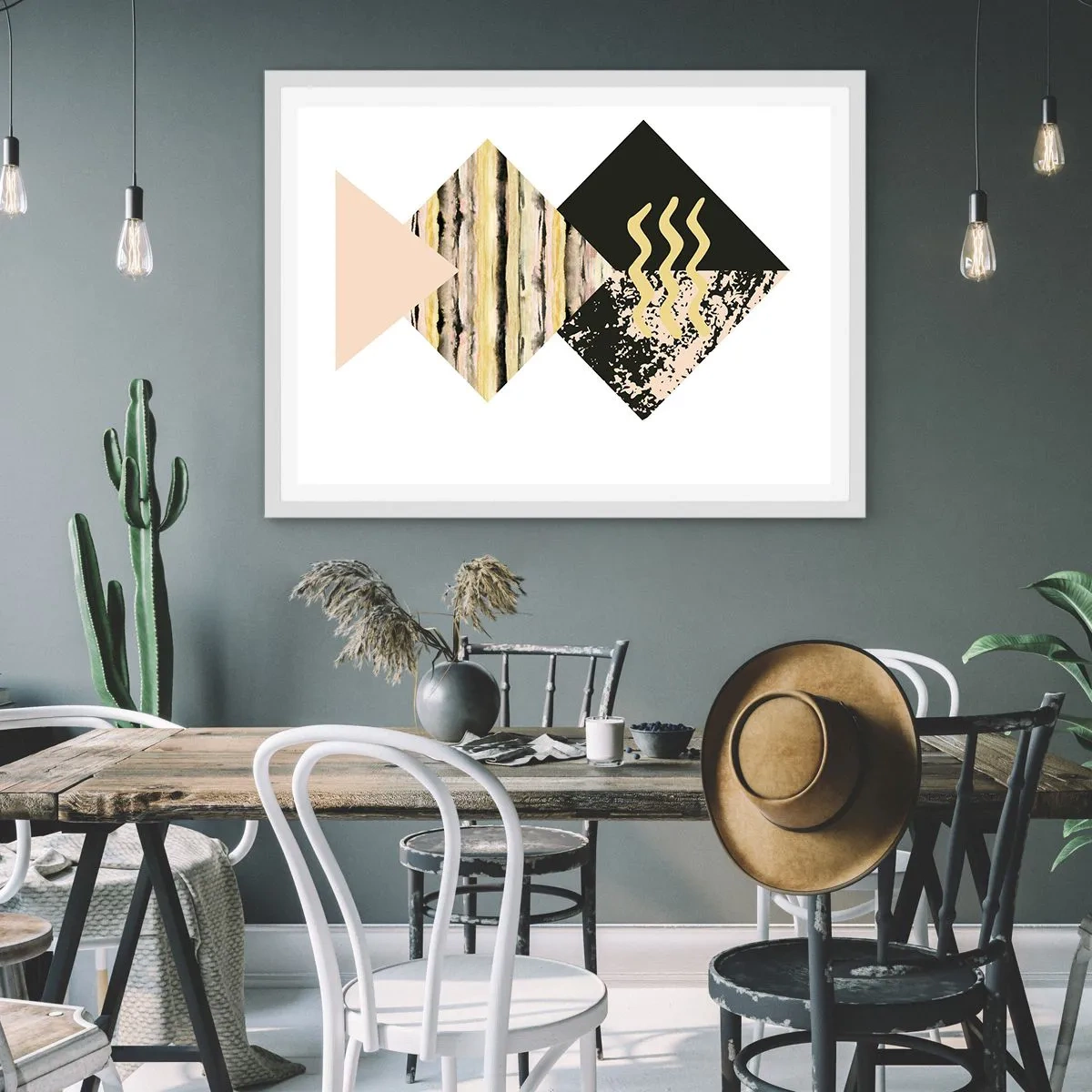 Plakát v bílém rámu - Není to tak jednoduché - 50x40 cm