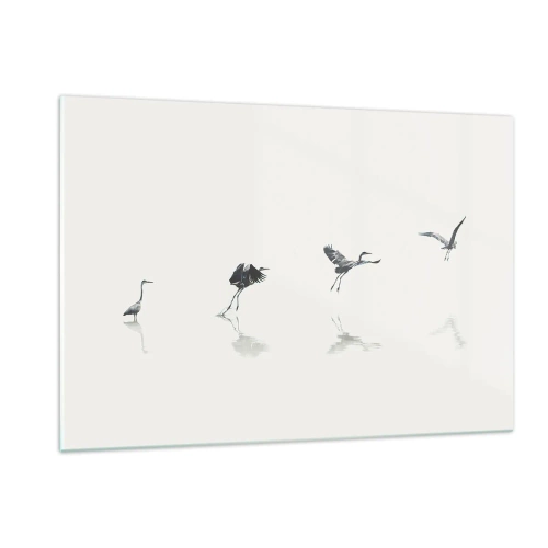 Obraz na skle - Čtyři jednoduché kroky - 120x80 cm