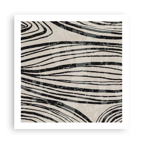 Plakát - Močál s liniemi - 60x60 cm