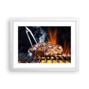 Plakát v bílém rámu - Šťavnaté a voňavé - 40x30 cm