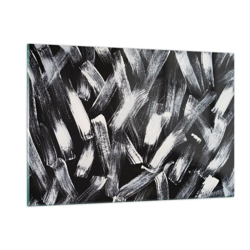Obraz na skle - Abstrakce v industriálním duchu - 120x80 cm
