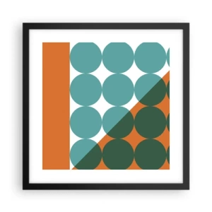 Plakát v černém rámu - Nahoru a šikmo - 40x40 cm