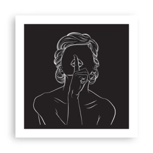 Plakát - Krása rozkvétá v tichu - 50x50 cm