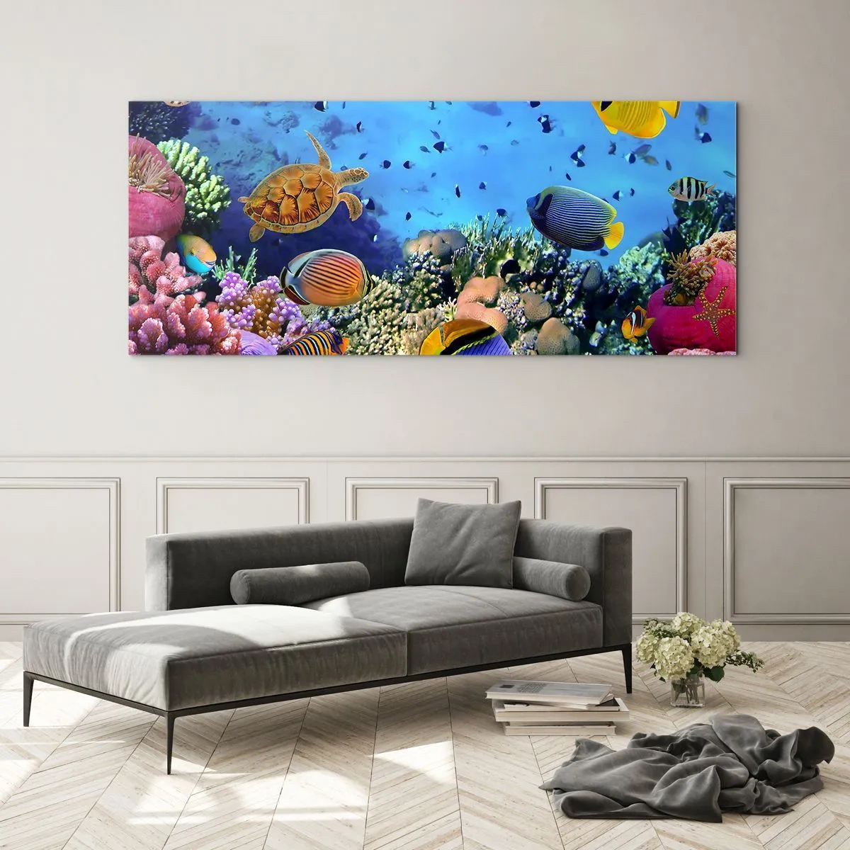 Obraz na skle - Co víme o životě… - 90x30 cm
