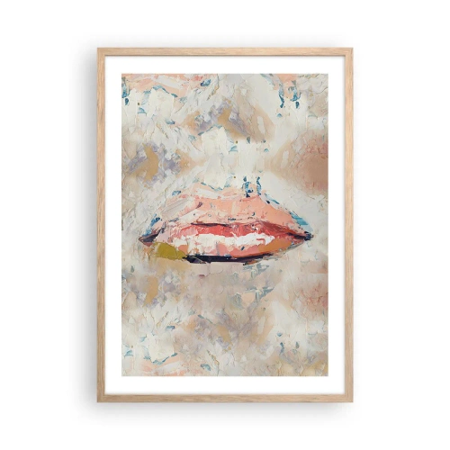 Plakát v rámu světlý dub - Probouzí smysly - 50x70 cm