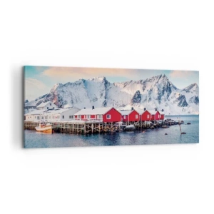 Obraz na plátně - Severní útočiště - 100x40 cm