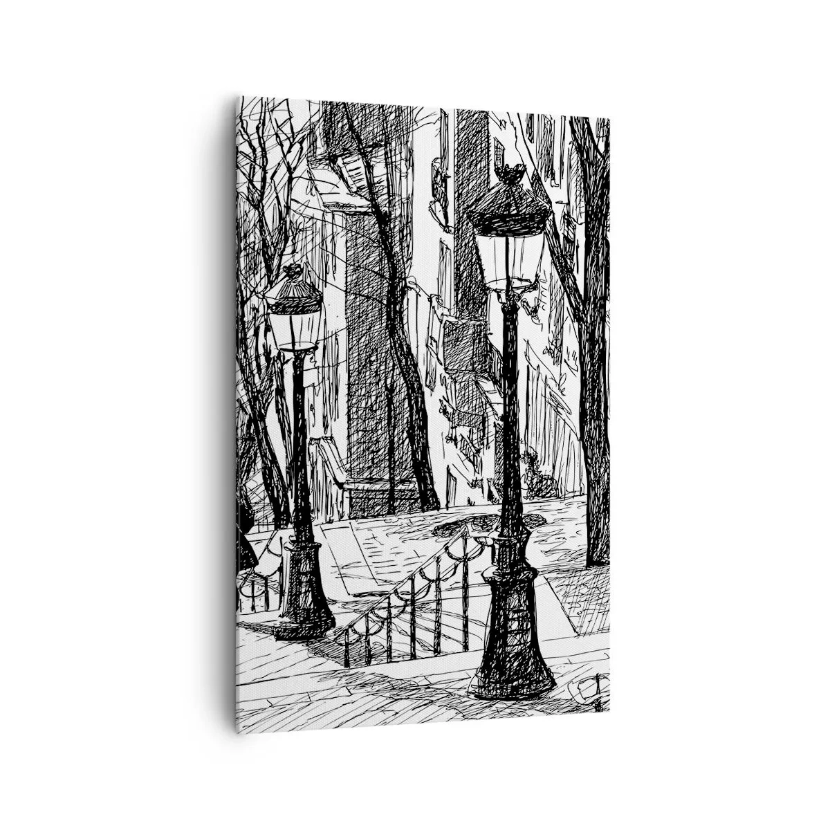 Obraz na plátně - Milostný příběh nebo horor? - 80x120 cm
