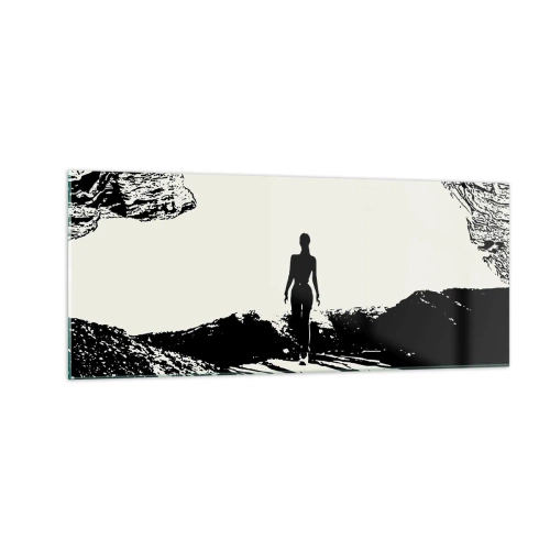 Obraz na skle - Nový pohled - 100x40 cm