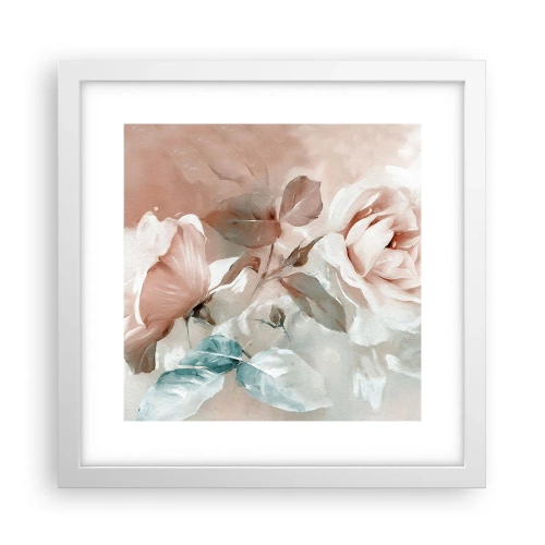 Plakát v bílém rámu - Duch romantismu - 30x30 cm