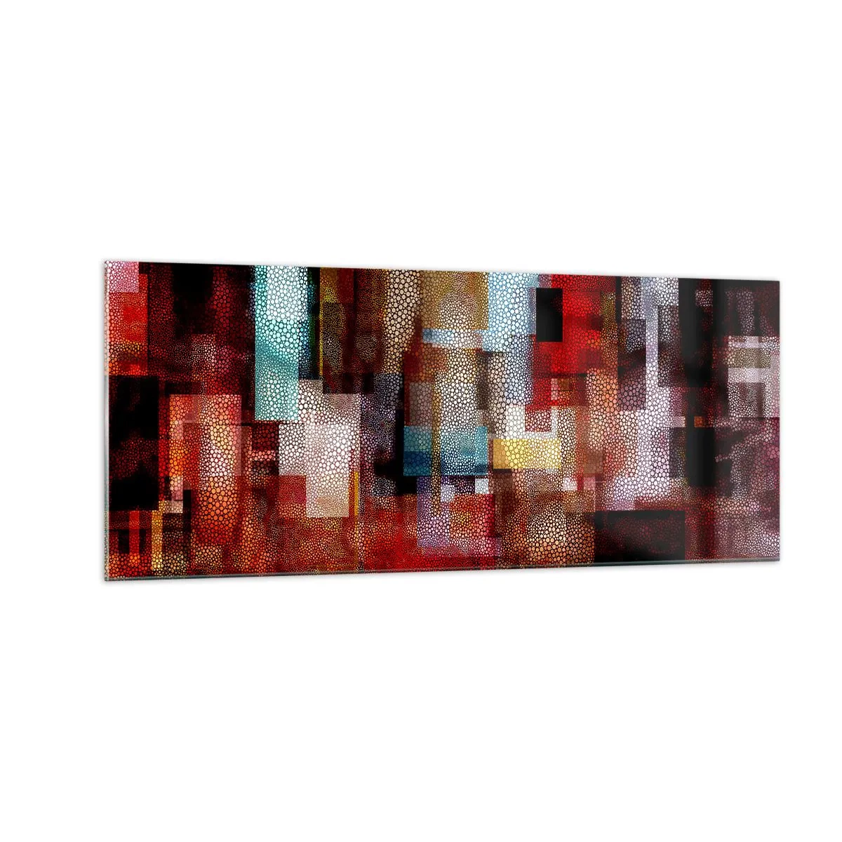Obraz na skle - Chaos a zmatek - 100x40 cm