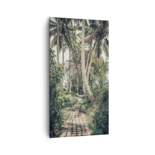 Obraz na plátně - Palmová alej - 55x100 cm