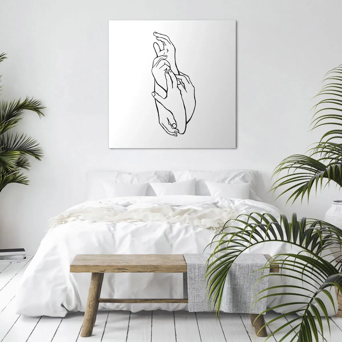 Obraz na plátně - Dobrý dotek - 70x70 cm