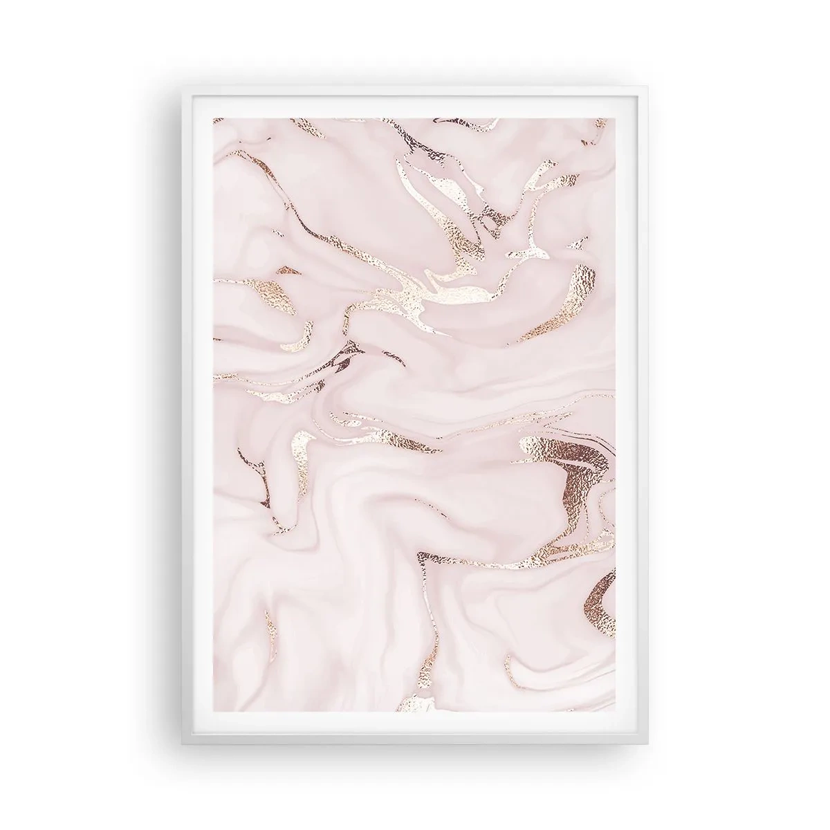 Plakát v bílém rámu - V růžovém šílenství - 70x100 cm