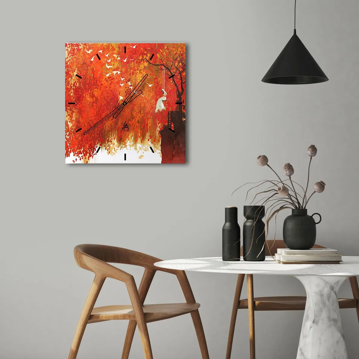 Nástěnné hodiny - Poletí s nimi? - 30x30 cm