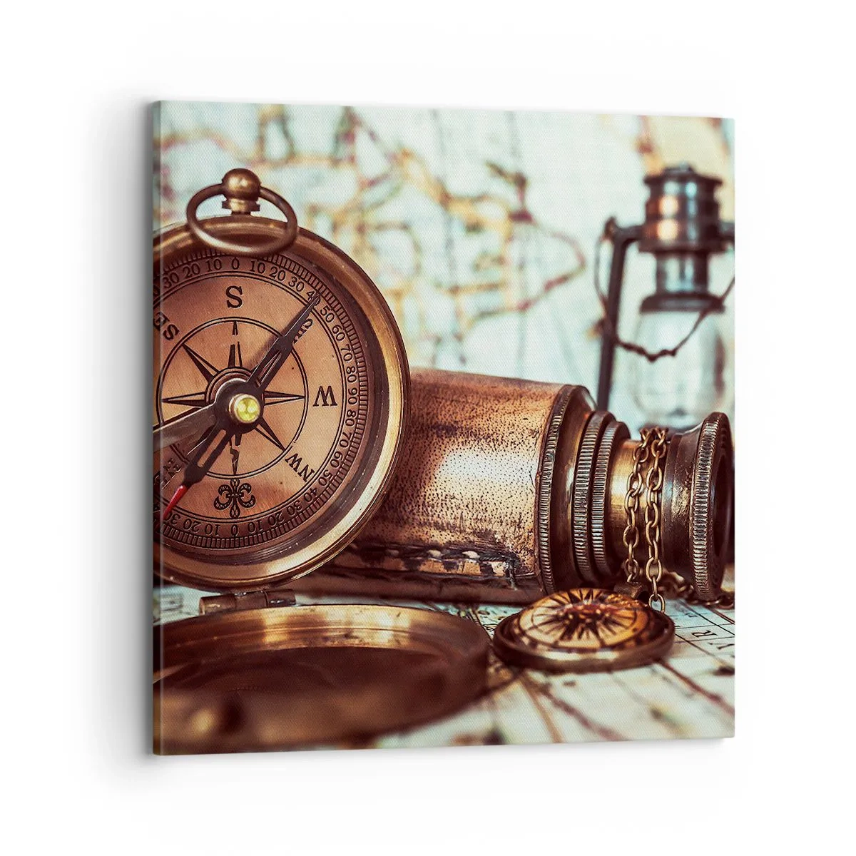 Obraz na plátně - Pirátské dobrodružství v Karibiku čeká - 70x70 cm