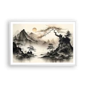 Plakát v bílém rámu - Jedinečné kouzlo orientu - 91x61 cm
