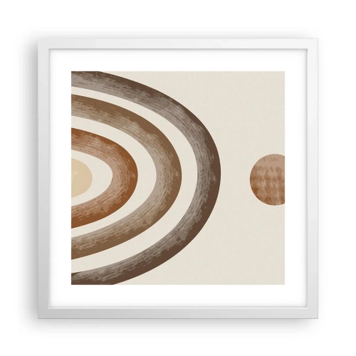 Plakát v bílém rámu - V předaleké galaxii - 40x40 cm