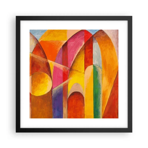 Plakát v černém rámu - Katedrála slunce - 40x40 cm