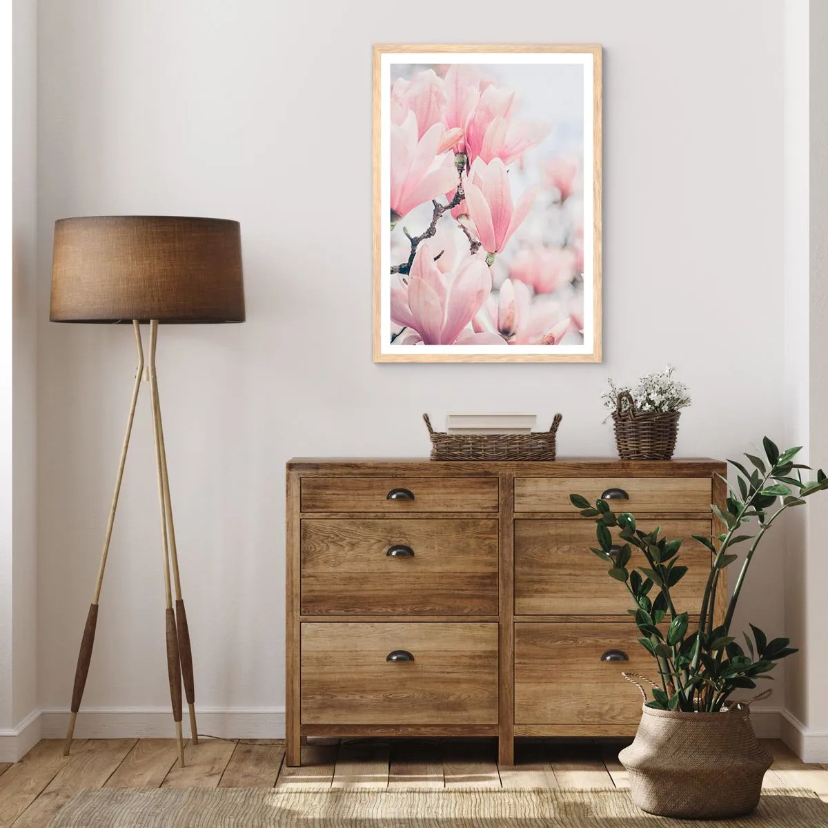 Plakát v rámu světlý dub - Ideál jemnosti - 70x100 cm