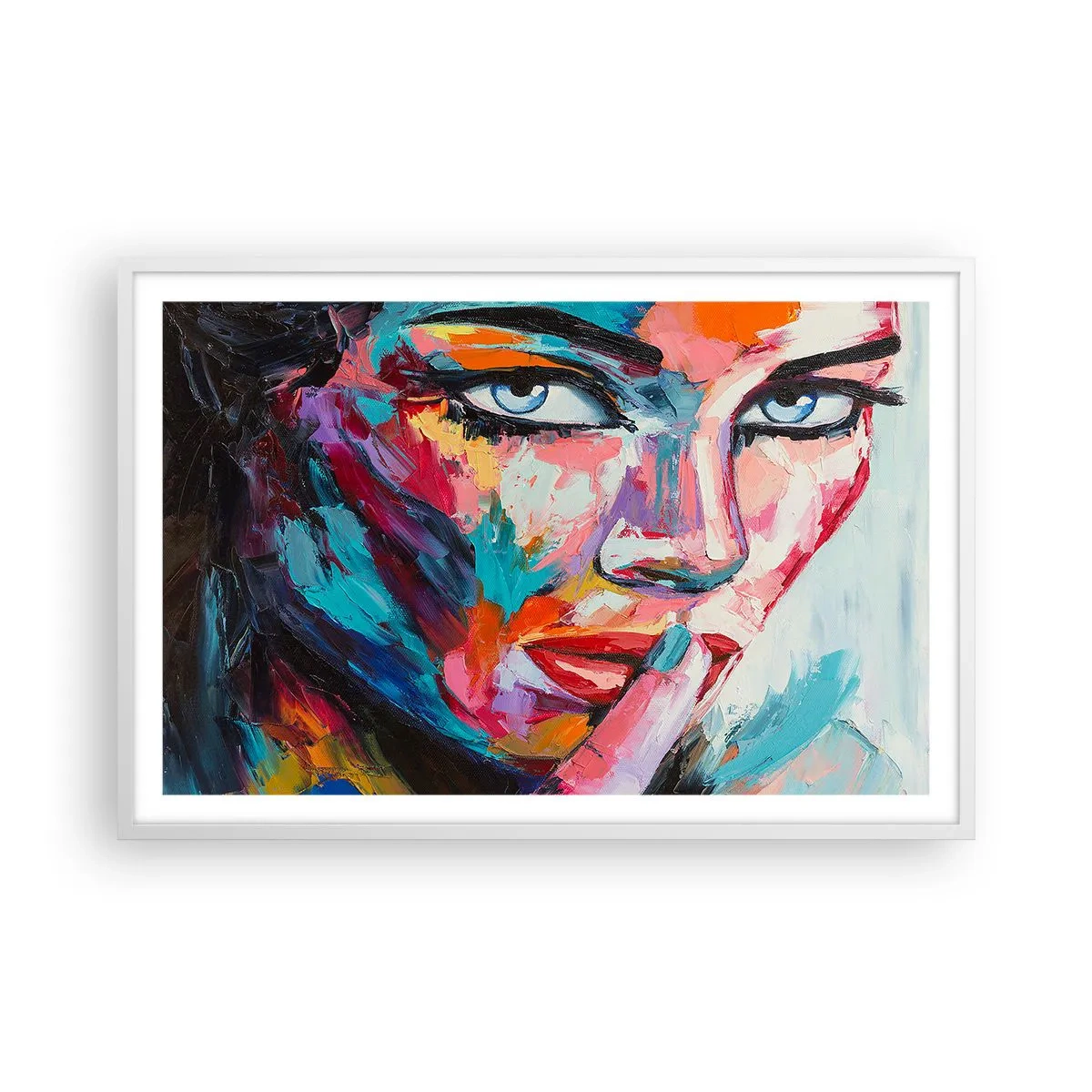 Plakát v bílém rámu - Naše první tajemství - 91x61 cm
