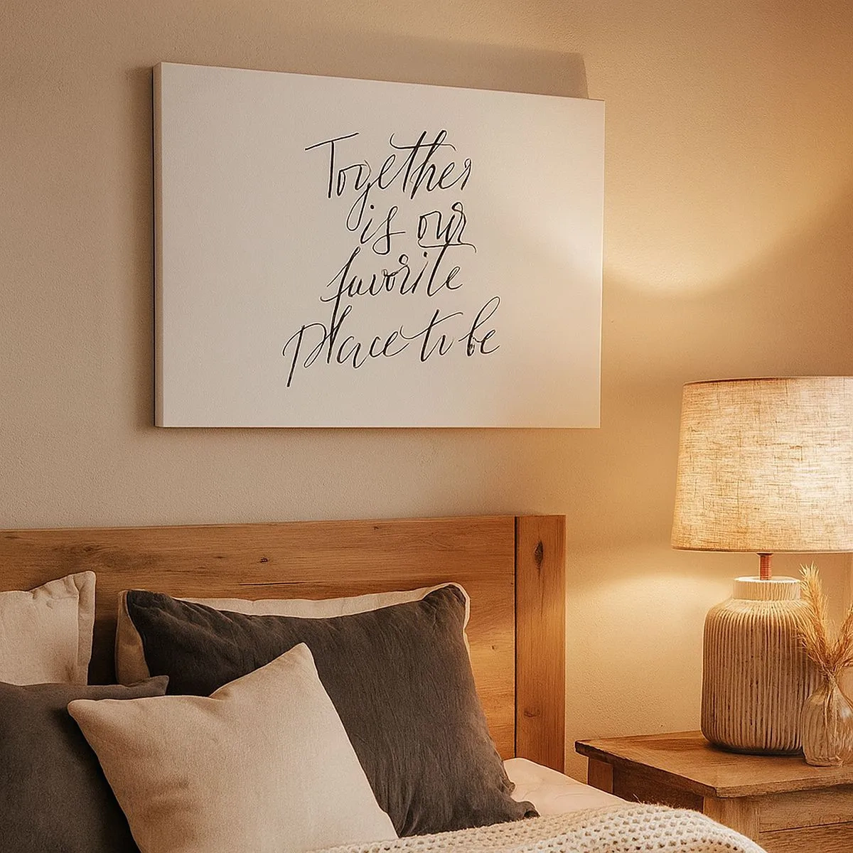 Obraz na plátně - Typografický nápis v elegantním stylu na bílém pozadí - 70x50cm - Cítíte to také? - Moderní nástěnná dekorace do obývacího pokoje a ložnice ARTTOR