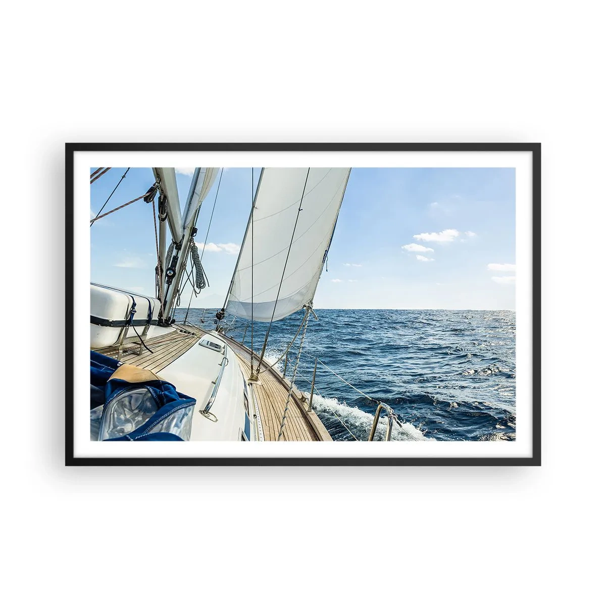 Plakát v černém rámu - Ahoj, dobrodružství - 91x61 cm