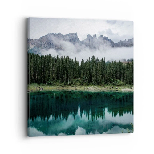 Obraz na plátně - Tiše, tiše, neprobuďme spící vodu…. - 40x40 cm