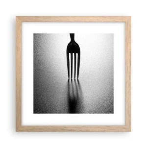 Plakát v rámu světlý dub - Světlo a stín - 30x30 cm